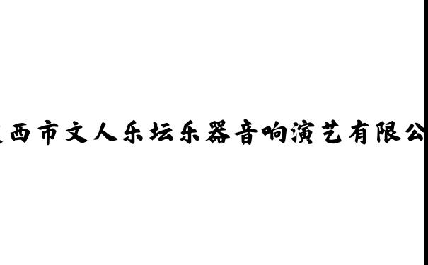 定西市文人乐坛乐器音响演艺有限公司